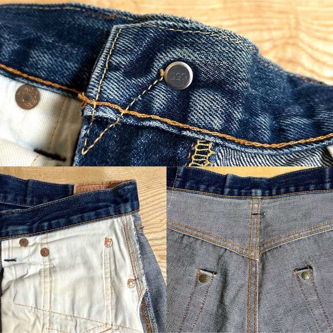 Levi's - LEVI'S 501XX セルビッチ デニムパンツ 33 ボタン裏555 Levi's - LEVI'S 501XX セルビッチ デニムパンツ 33 ボタン裏555