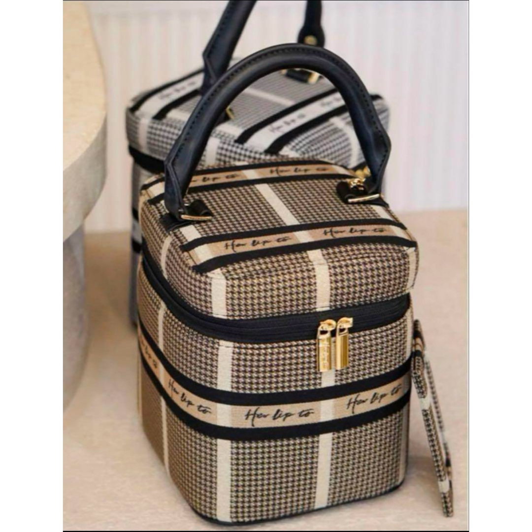 Her lip to - Her lip to Jacquard Vanity Bag goldの通販 by な Her lip to - Her lip to Jacquard Vanity Bag goldの通販 by な