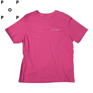 POP TRADING COMPANY ピンク 両面ロゴ Tシャツ(Tシャツ/カットソー(半袖/袖なし))