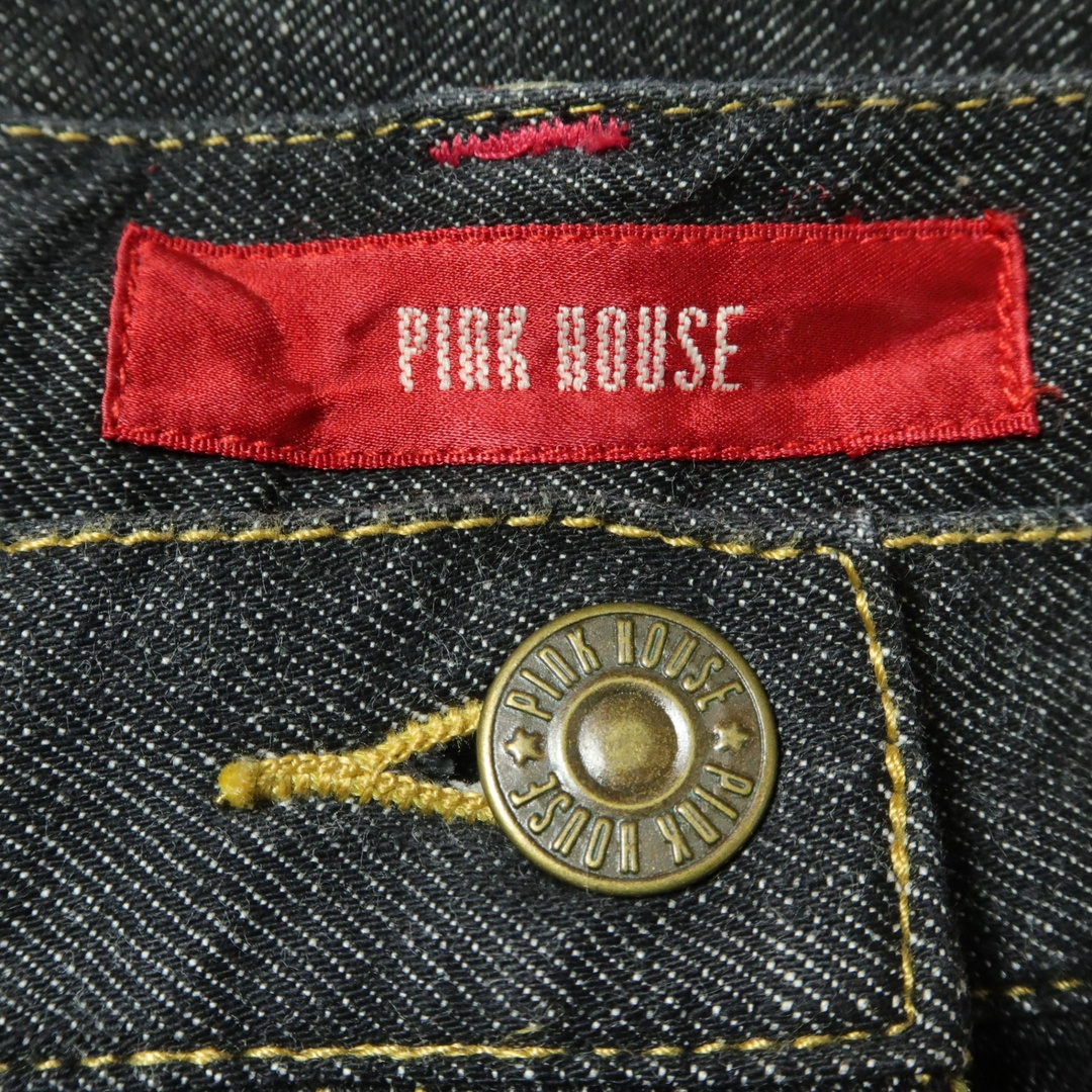 PINK HOUSE - ピンクハウス☆デニムスカート ブランドロゴテープ PINK HOUSE - ピンクハウス☆デニムスカート ブランドロゴテープ