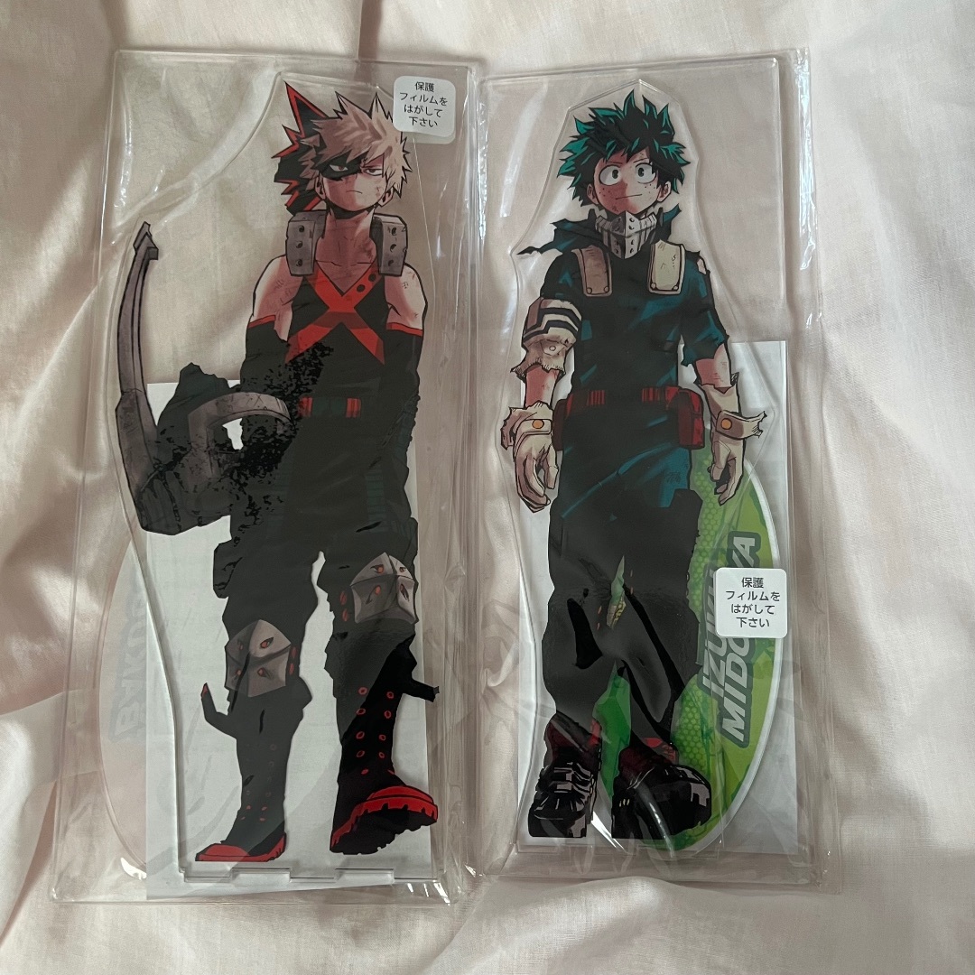 爆豪勝己 緑谷出久 ヒロアカ アクリルMEGAフィギュア アクリルスタンド