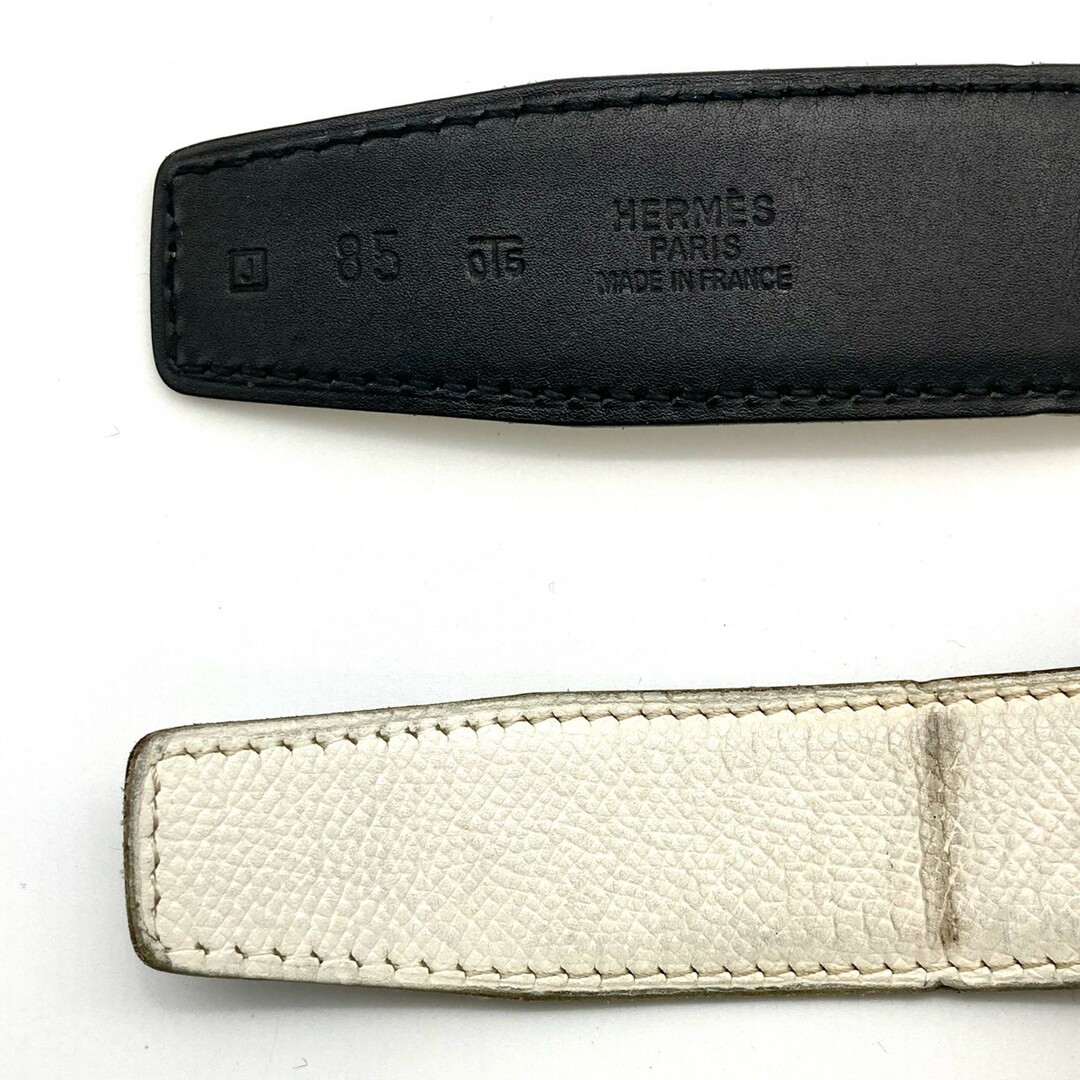 HERMES - エルメス エブリン ベルト ボックスカーフ ブラック HERMES - エルメス エブリン ベルト ボックスカーフ ブラック