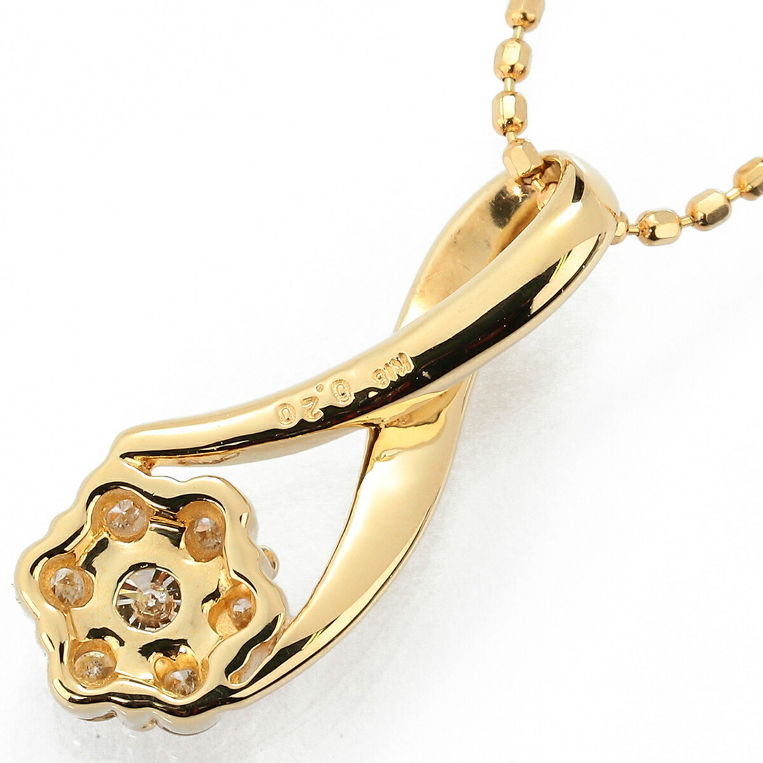 フラワーモチーフペンダントネックレス ダイヤモンド 0.20ct K18 フラワーモチーフペンダントネックレス ダイヤモンド 0.20ct K18