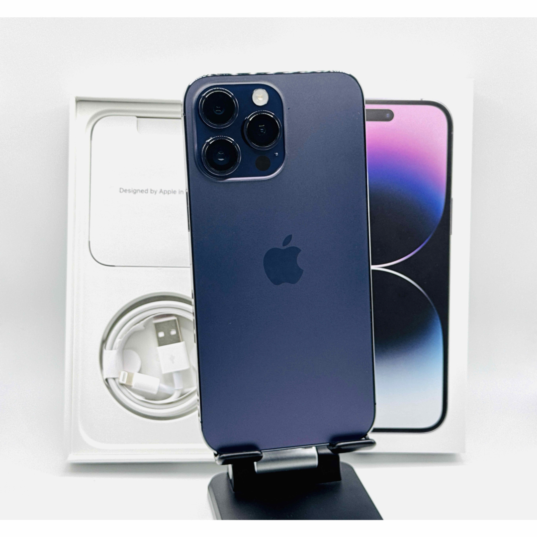 Apple - 美品 iPhone 14 Pro Max ディープパープル バッテリー Apple - 美品 iPhone 14 Pro Max ディープパープル バッテリー