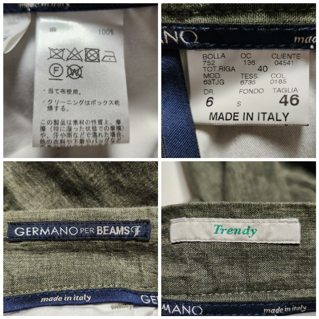 GERMANO - 【新品】ジェルマーノ ビームスF別注 Trendy 1p GERMANO - 【新品】ジェルマーノ ビームスF別注 Trendy 1p