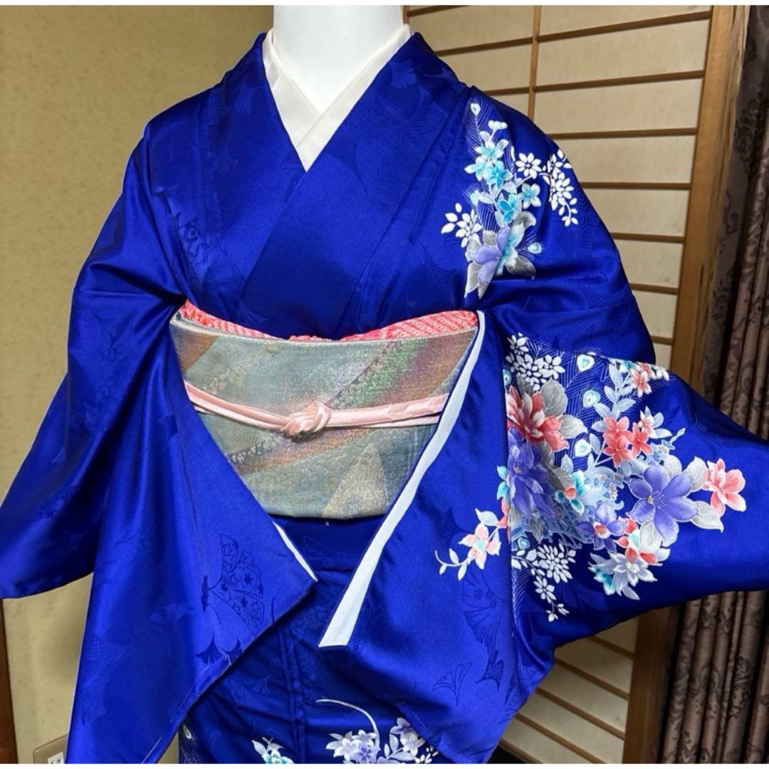 新品洗える訪問着フルセット4点 新品着物+特選美品正絹袋帯+美品 新品洗える訪問着フルセット4点 新品着物+特選美品正絹袋帯+美品