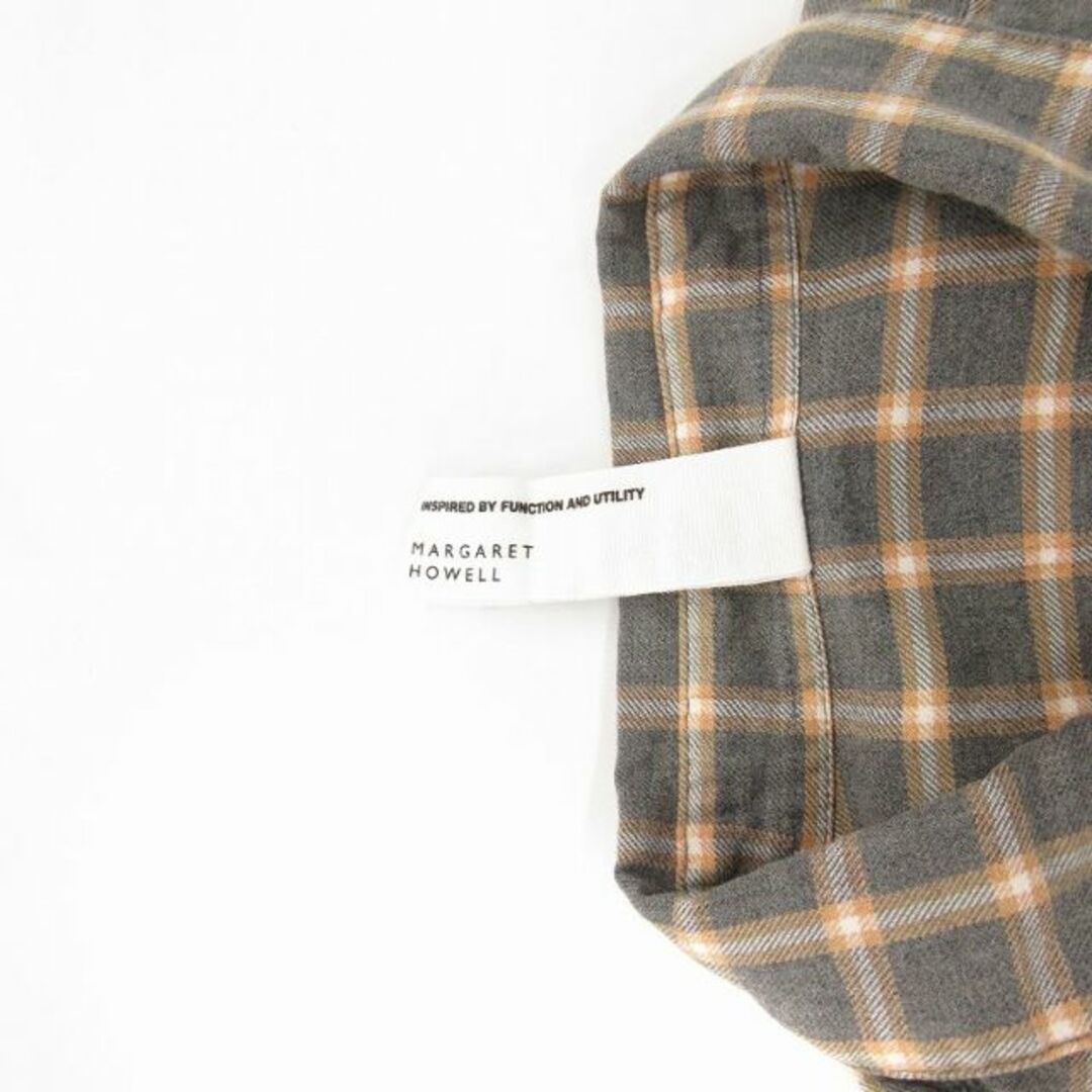 マーガレットハウエル MHL. シャツ 長袖 ボタンダウン チェック マーガレットハウエル MHL. シャツ 長袖 ボタンダウン チェック