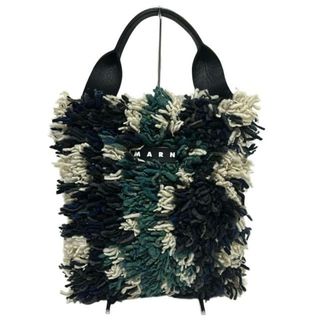MARNI - マルニ ストライプバッグ ロイヤル トート タグ付き MARNI - マルニ ストライプバッグ ロイヤル トート タグ付き