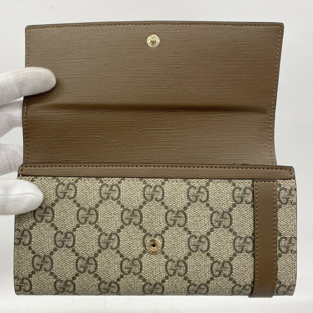 GUCCI - 【5db2280】グッチ 長財布 GGスプリーム 309760 PVC GUCCI - 【5db2280】グッチ 長財布 GGスプリーム 309760 PVC