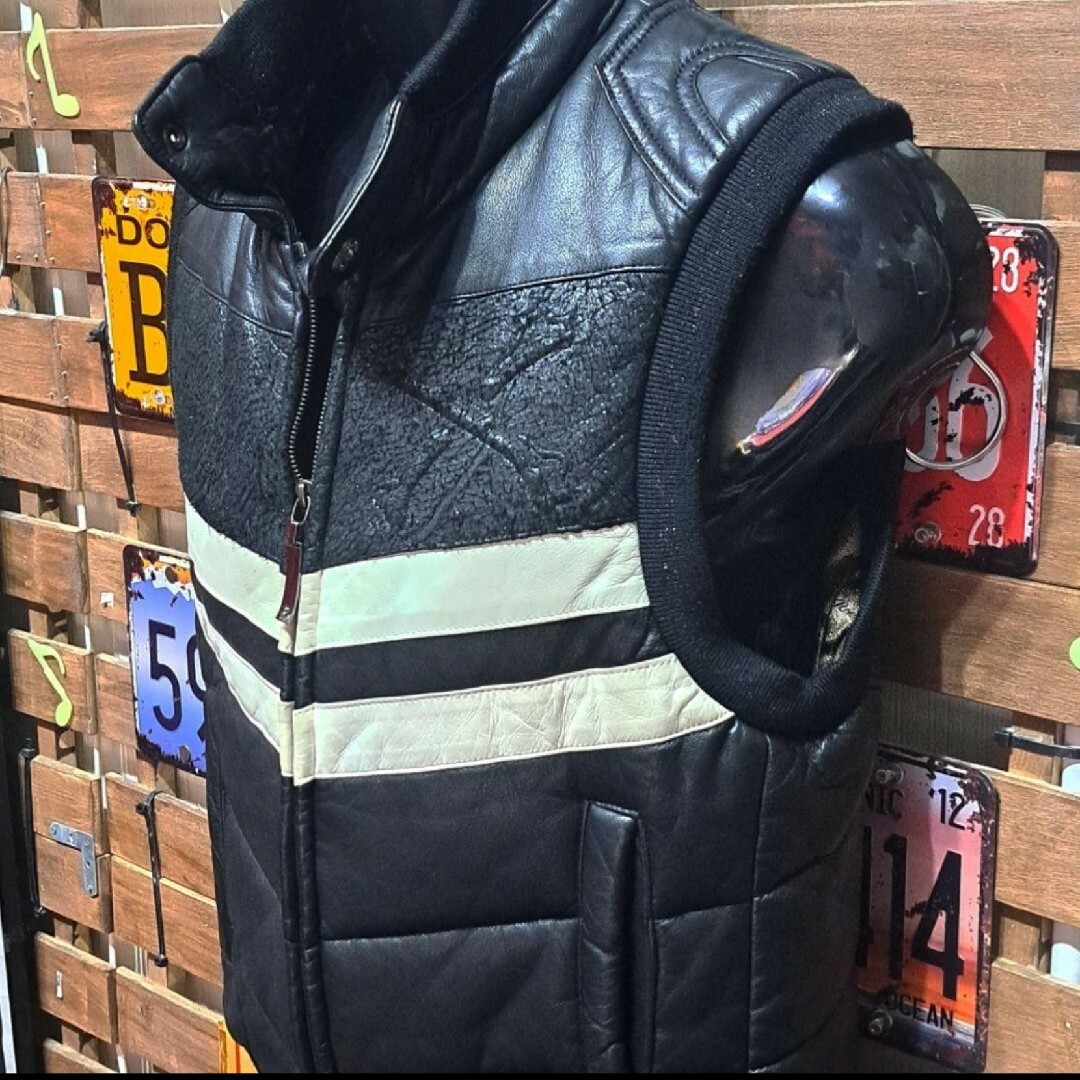 Roen - 定価19万 Roen ディアスキン クロスボーン レザー ダウン Roen - 定価19万 Roen ディアスキン クロスボーン レザー ダウン