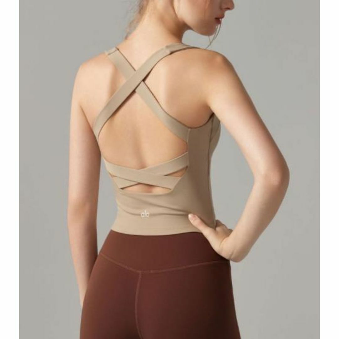 Alo Yoga アロヨガ トップス トレーニング カップ付き タンク Alo Yoga アロヨガ トップス トレーニング カップ付き タンク