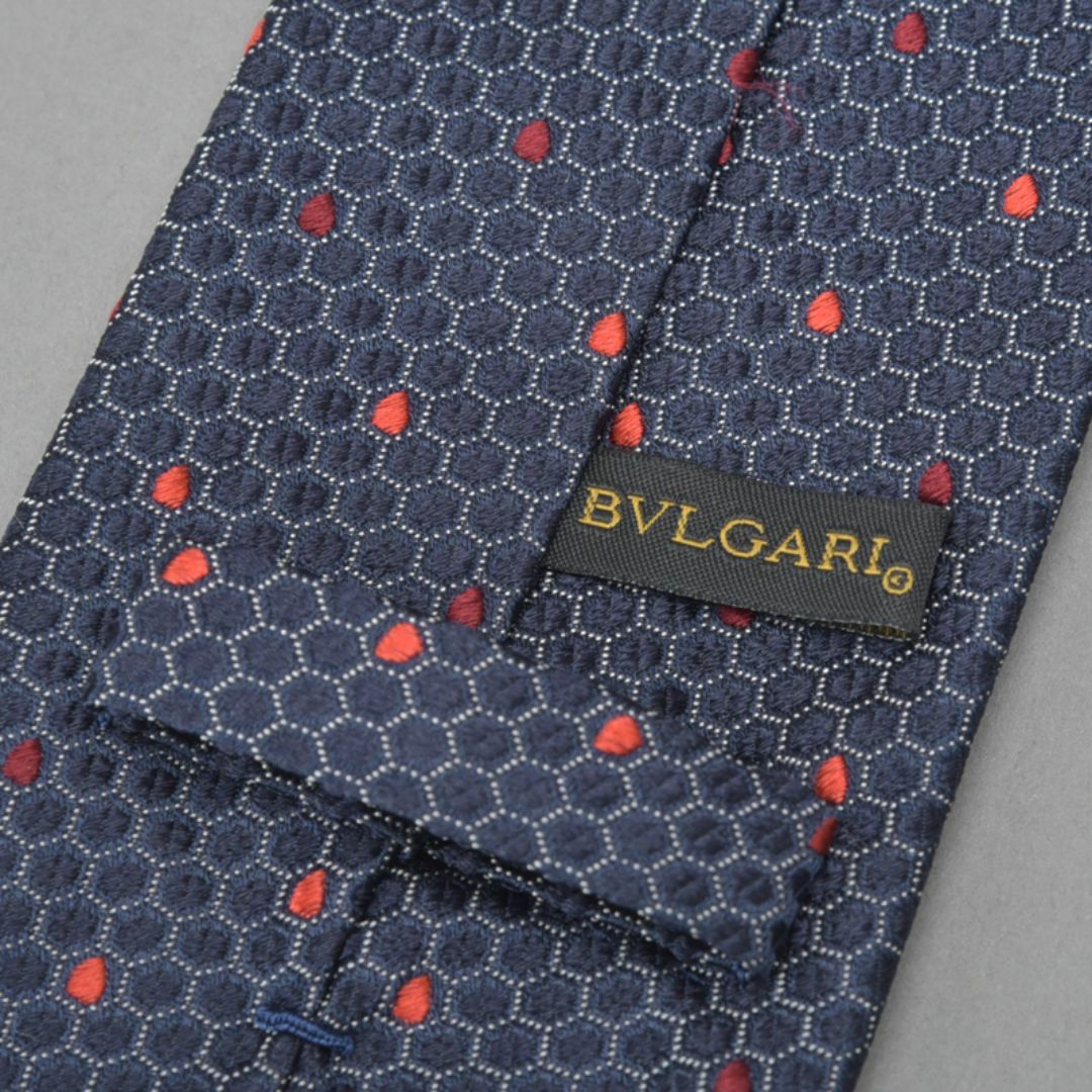 BVLGARI - 未使用◇BVLGARI ブルガリ ハニカム柄 ネクタイ BVLGARI - 未使用◇BVLGARI ブルガリ ハニカム柄 ネクタイ