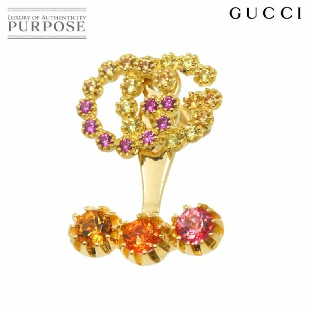 GUCCI - グッチ GUCCI GG ランニング ロゴ ピアス サファイヤ GUCCI - グッチ GUCCI GG ランニング ロゴ ピアス サファイヤ