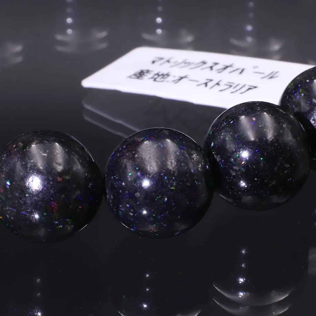 No.679】マトリックスオパール ブレスレット MikiWorld 天然石の No.679】マトリックスオパール ブレスレット MikiWorld 天然石の