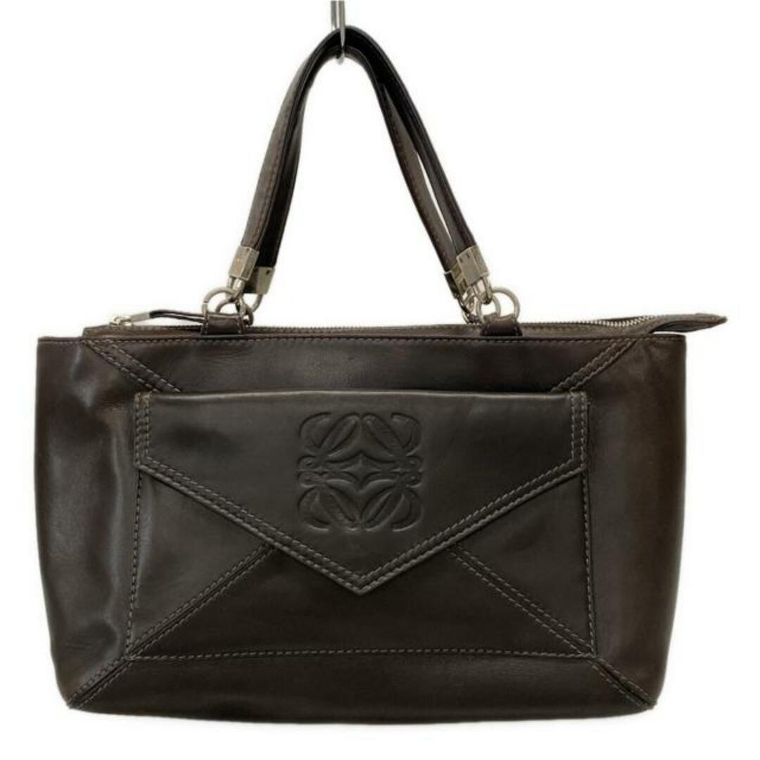 LOEWE - LOEWE(ロエベ) ハンドバッグ - ボルドー アナグラム LOEWE - LOEWE(ロエベ) ハンドバッグ - ボルドー アナグラム