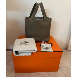 HERMES - 最新K刻印 エルメス ピコタンロック MM エトゥープ HERMES - 最新K刻印 エルメス ピコタンロック MM エトゥープ