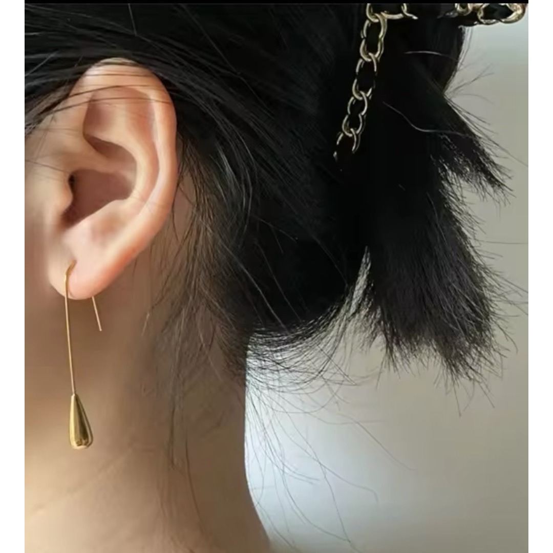 ☆人気☆ しずくドロップ ピアス サージカルステンレス シルバー ☆人気☆ しずくドロップ ピアス サージカルステンレス シルバー