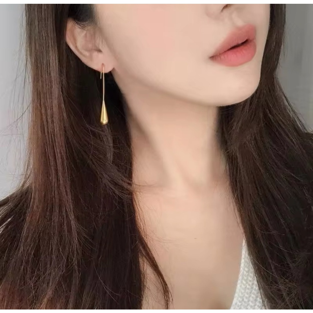 ☆人気☆ しずくドロップ ピアス サージカルステンレス シルバー ☆人気☆ しずくドロップ ピアス サージカルステンレス シルバー