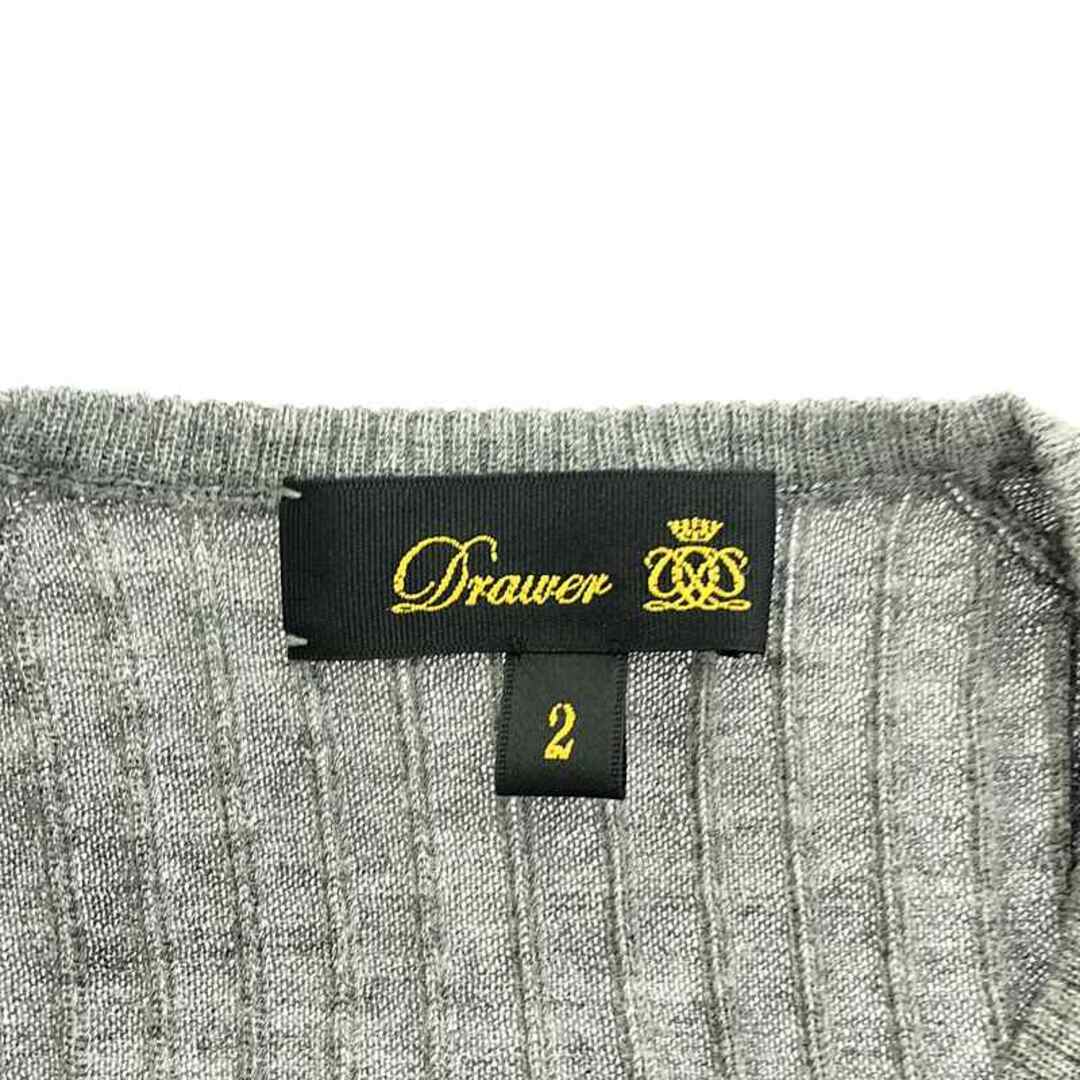 Drawer - Drawer / ドゥロワー | 18G カシミヤ シルク リブ Drawer - Drawer / ドゥロワー | 18G カシミヤ シルク リブ