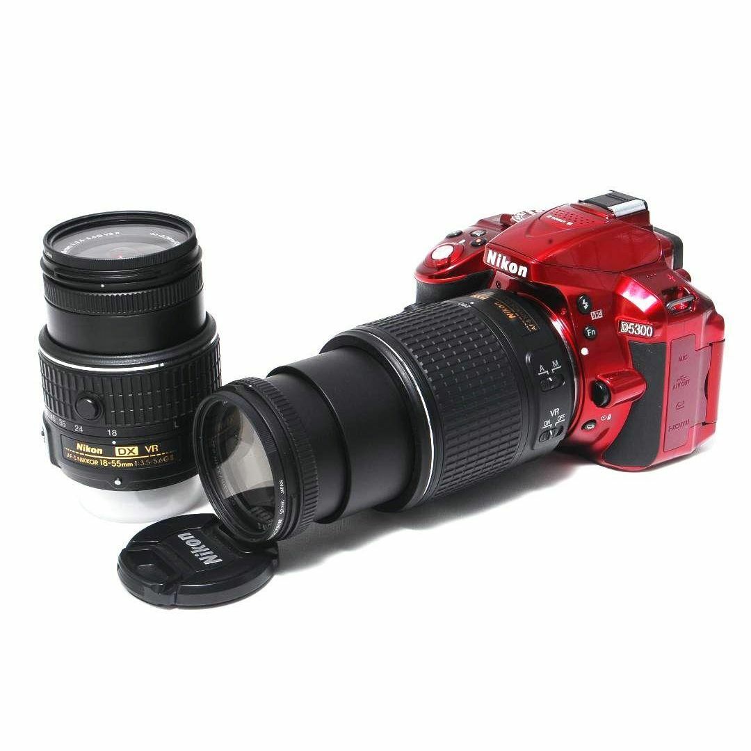 標準&望遠レンズ♡Wi-Fi対応♡Nikon ニコン D5300の通販 by こと 標準&望遠レンズ♡Wi-Fi対応♡Nikon ニコン D5300の通販 by こと