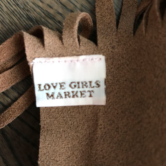 LOVE GIRLS MARKET(ラブガールズマーケット)のラブガールズマーケット フリンジ スエード ベルト レディースのファッション小物(ベルト)の商品写真