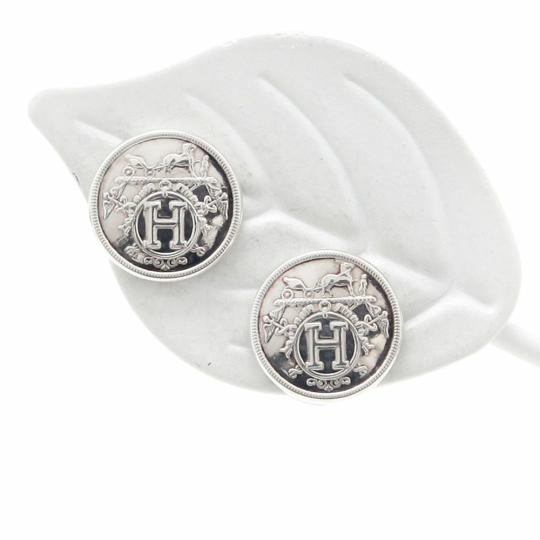 HERMES - 美品 エルメス HERMES ピアス Ag925 エクスリブリス HERMES - 美品 エルメス HERMES ピアス Ag925 エクスリブリス