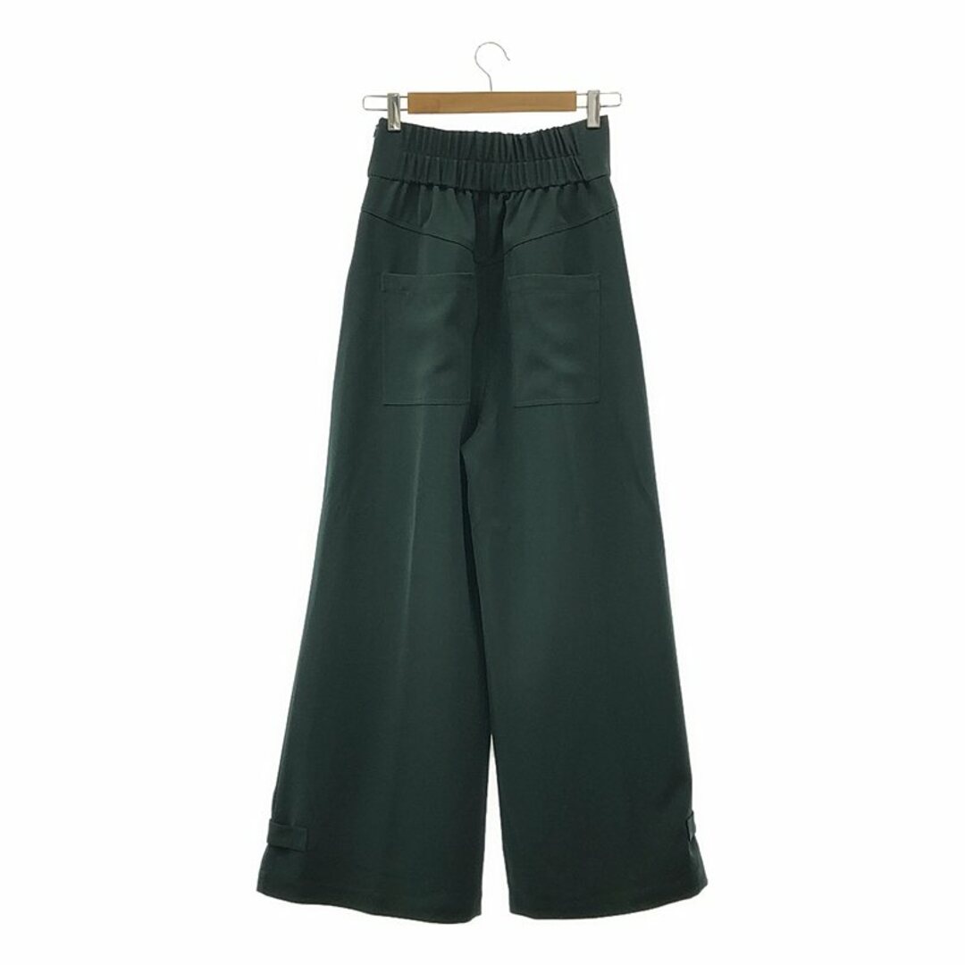 CFT. / シフト | ankle tab belt high waist PT 裾ボタン ワイド パンツ | F | グリーン | レディース レディースのパンツ(その他)の商品写真