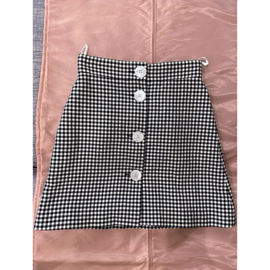 MIU MIU - ミュウミュウのギンガムチェックスカートの通販 by MIU MIU - ミュウミュウのギンガムチェックスカートの通販 by