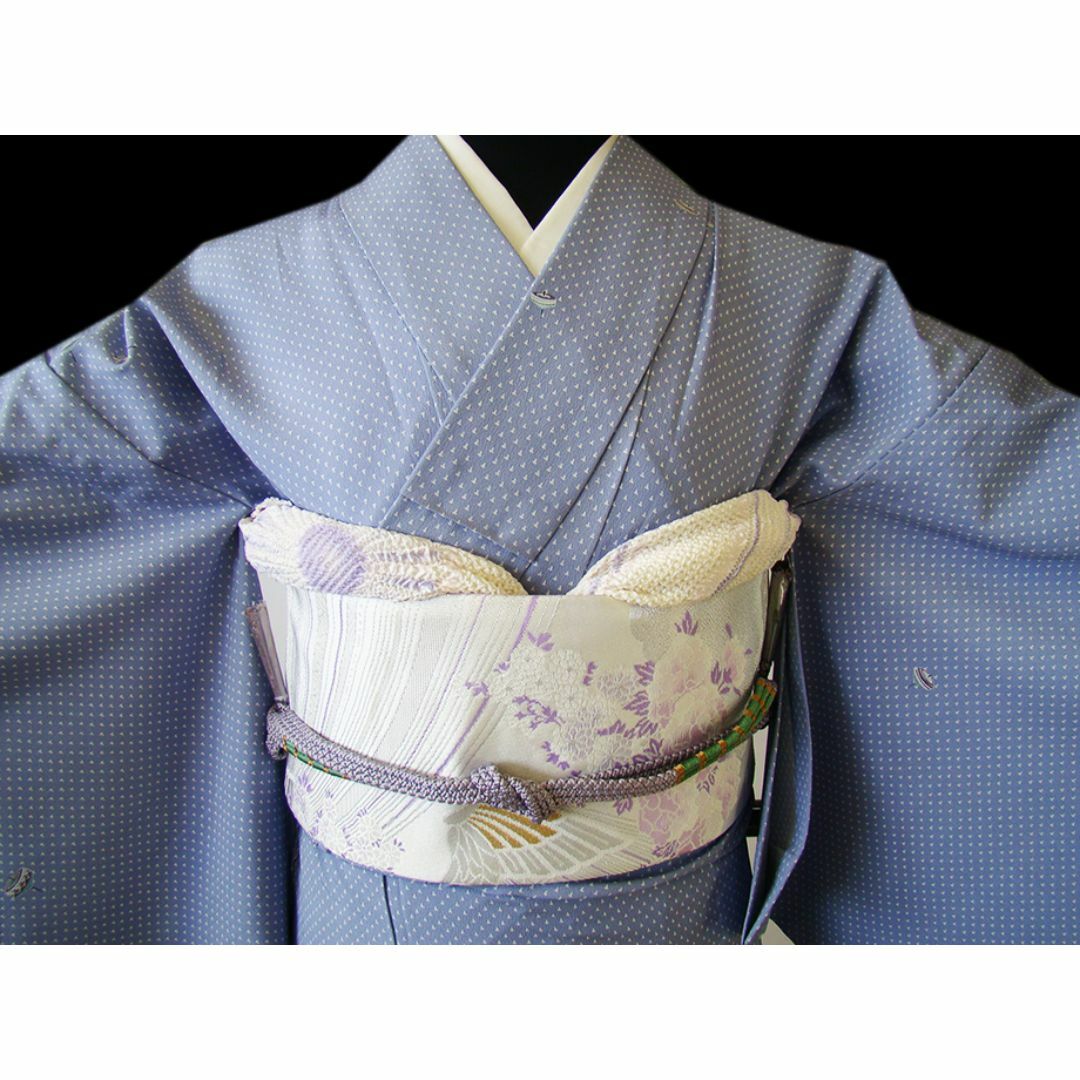 縁」147cm~153cm 単衣 バチ衿 S寸 小紋 セット B011の 縁」147cm~153cm 単衣 バチ衿 S寸 小紋 セット B011の