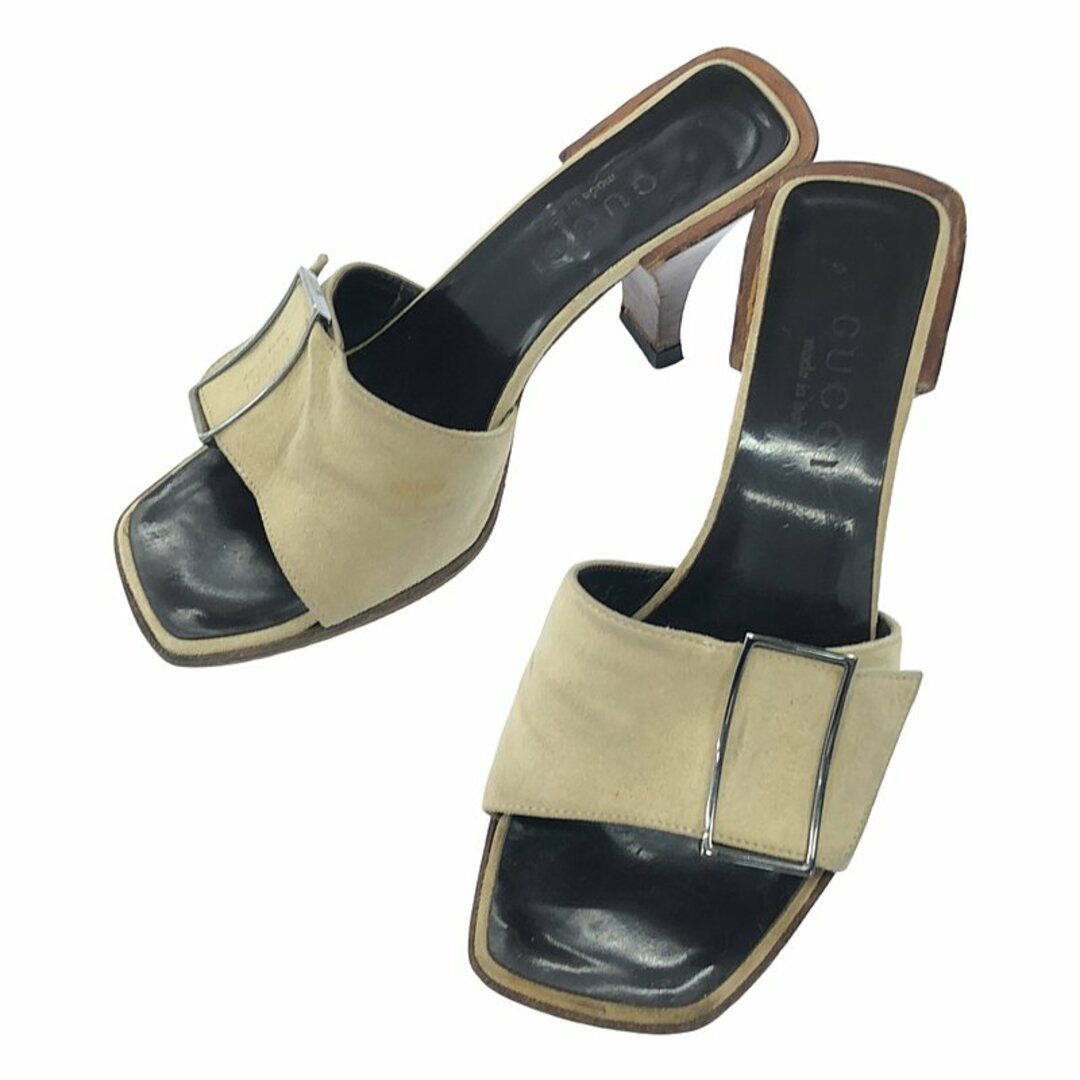 GUCCI - GUCCI / グッチ | メタルバックル スクエアトゥ ヒール GUCCI - GUCCI / グッチ | メタルバックル スクエアトゥ ヒール