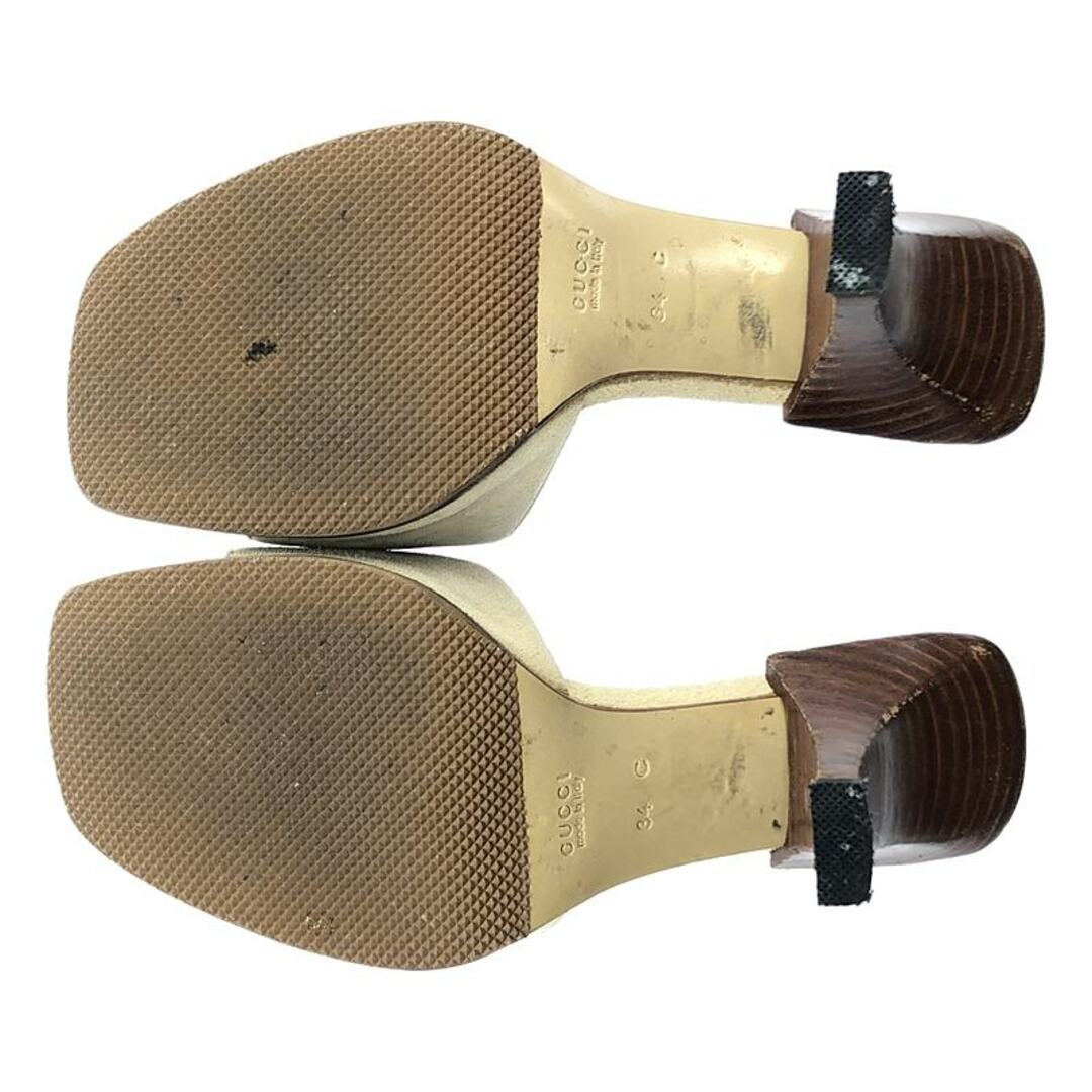 GUCCI - GUCCI / グッチ | メタルバックル スクエアトゥ ヒール GUCCI - GUCCI / グッチ | メタルバックル スクエアトゥ ヒール