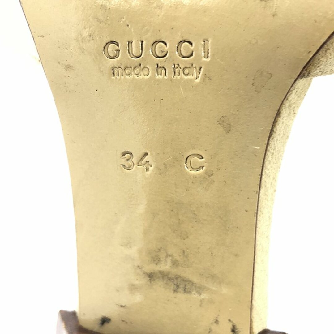 GUCCI - GUCCI / グッチ | メタルバックル スクエアトゥ ヒール GUCCI - GUCCI / グッチ | メタルバックル スクエアトゥ ヒール
