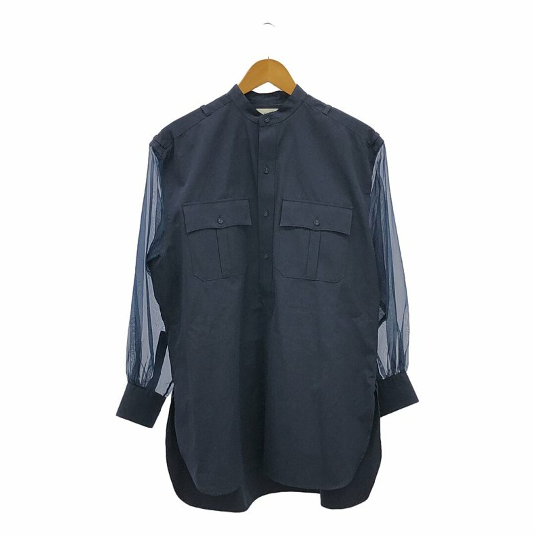 HYKE - HYKE / ハイク | 2021SS | GROSGRAIN SHIRT シースルー HYKE - HYKE / ハイク | 2021SS | GROSGRAIN SHIRT シースルー