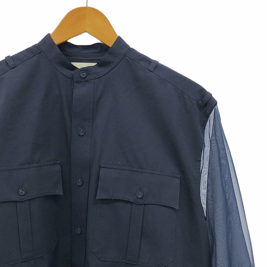 HYKE - HYKE / ハイク | 2021SS | GROSGRAIN SHIRT シースルー HYKE - HYKE / ハイク | 2021SS | GROSGRAIN SHIRT シースルー