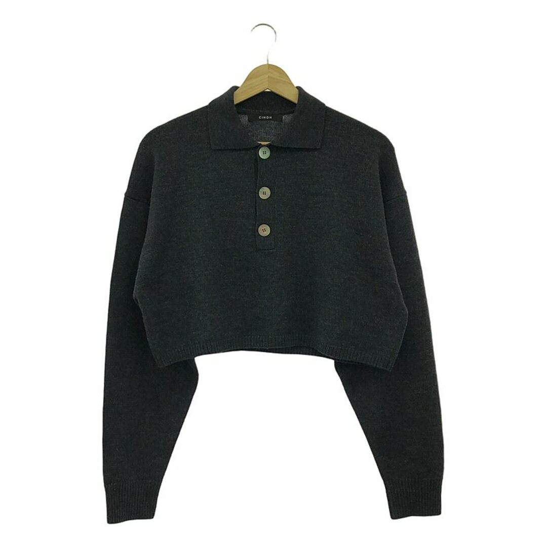 CINOH - 【美品】 CINOH / チノ | ショートニットポロシャツ CINOH - 【美品】 CINOH / チノ | ショートニットポロシャツ