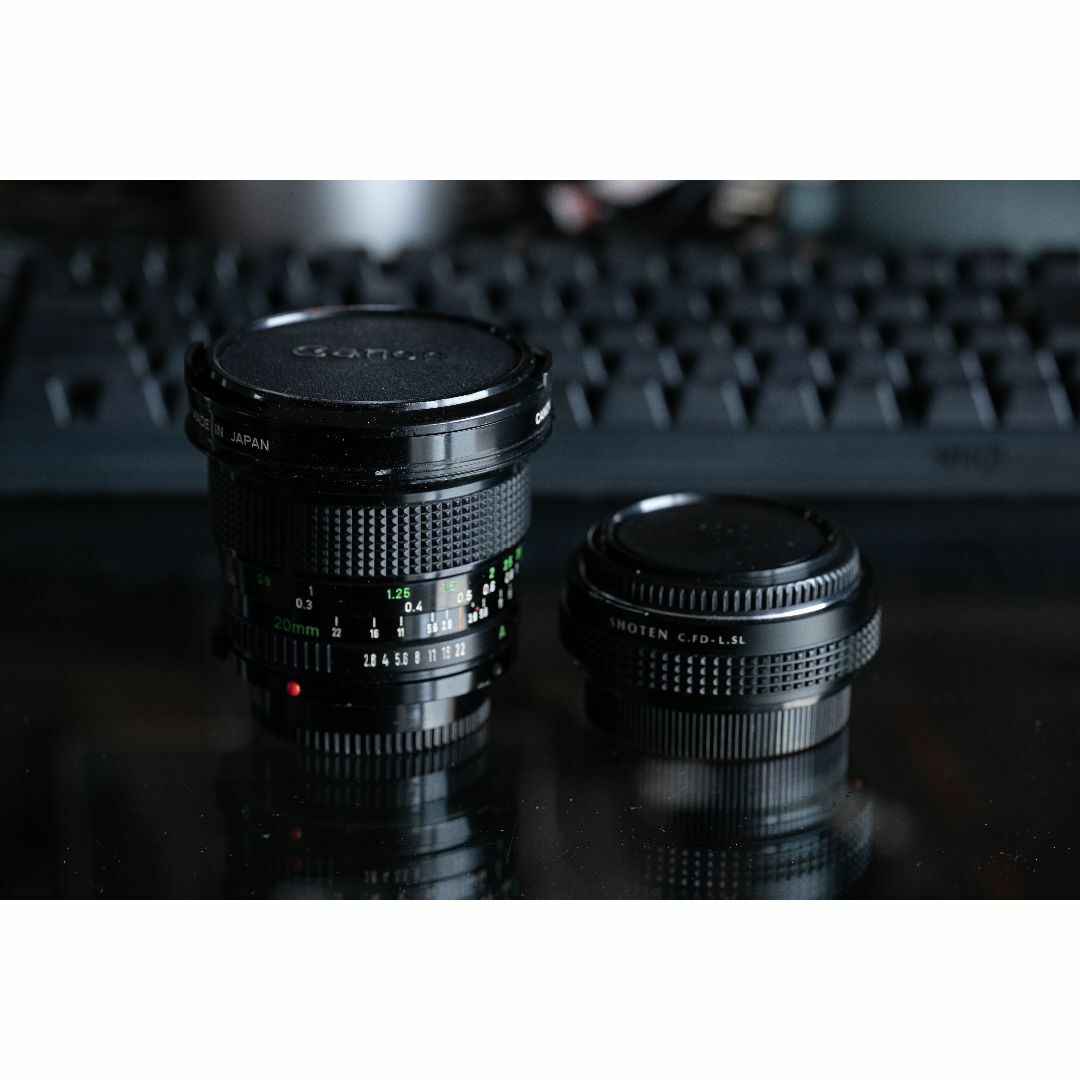Canon NEW FD 20mm F2.8 キヤノン Lmount アダプタ付の通販 by Canon NEW FD 20mm F2.8 キヤノン Lmount アダプタ付の通販 by