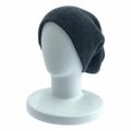 HELMUT LANG / ヘルムートラング | OVER SIZE RIB KNIT BEANIE ニット ビーニー | F | ブラック | メンズ