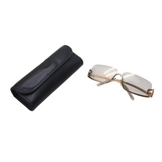 ヴェルサーチ(VERSACE)のVERSACE ヴェルサーチ アンダーリム グレカ サングラス N50 N30/218 サイズ68□12 125 ゴールド グレー 良品 中古 4b000554(サングラス/メガネ)