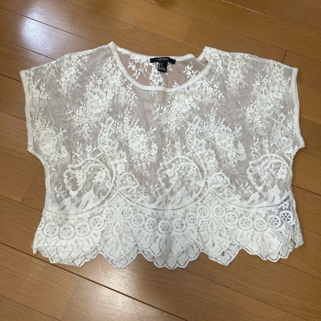 レース トップス レディースのトップス(カットソー(半袖/袖なし))の商品写真