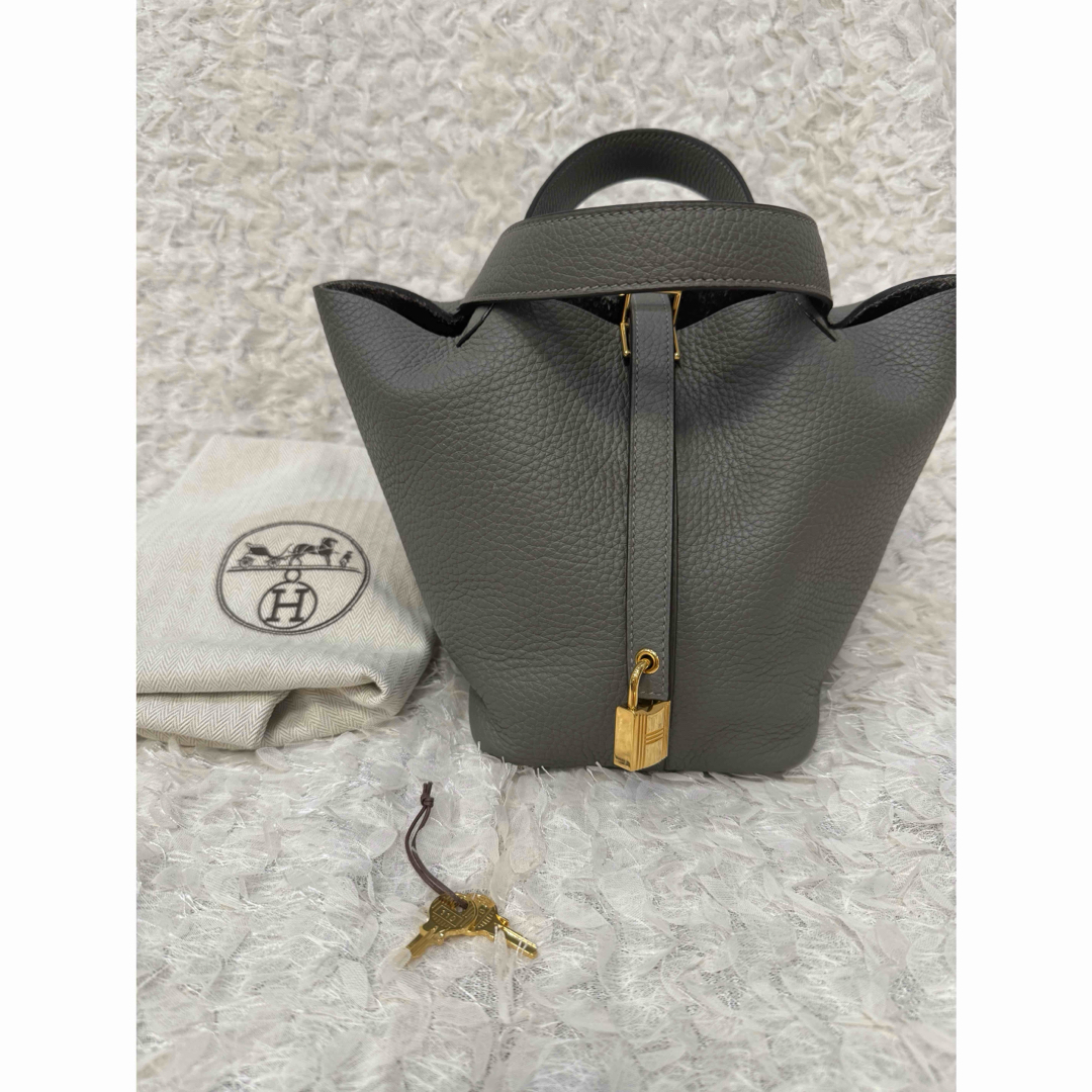 HERMES - エルメス ピコタンロックPM グリメイヤー/Gold金具 U HERMES - エルメス ピコタンロックPM グリメイヤー/Gold金具 U