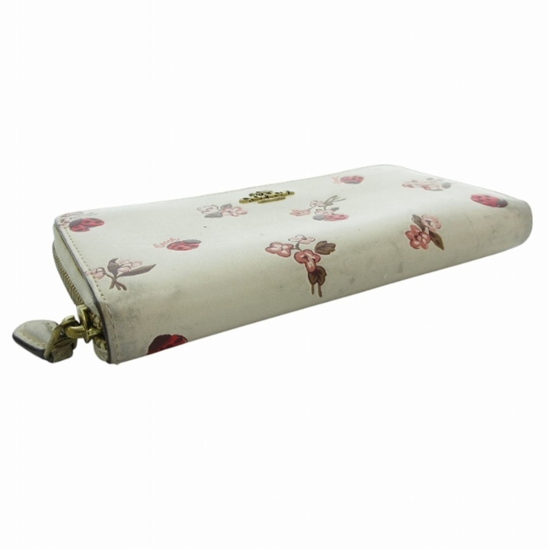 COACH - コーチ 長財布 ウォレット 花柄 てんとう虫柄 ラウンド COACH - コーチ 長財布 ウォレット 花柄 てんとう虫柄 ラウンド
