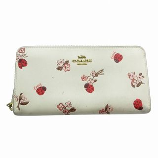 COACH - コーチ 長財布 ウォレット 花柄 てんとう虫柄 ラウンド COACH - コーチ 長財布 ウォレット 花柄 てんとう虫柄 ラウンド