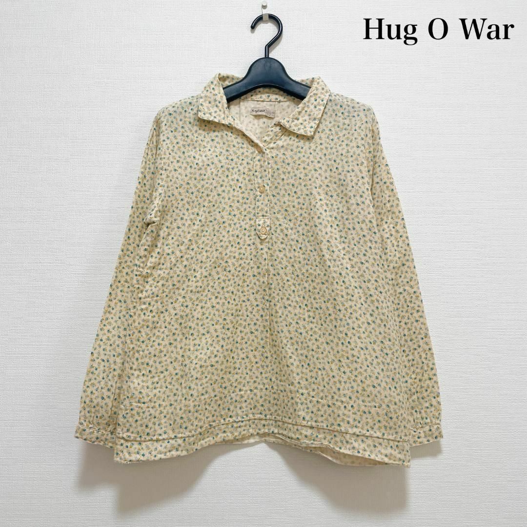 Hug O War - HUG O WAR リバティ ガーゼコットンシャツ 綿100 Hug O War - HUG O WAR リバティ ガーゼコットンシャツ 綿100