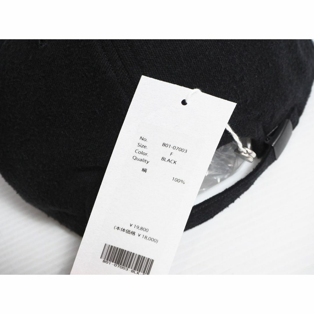 COMOLI - 新品 25SS COMOLI シルク キャップ B01-07003黒331P COMOLI - 新品 25SS COMOLI シルク キャップ B01-07003黒331P
