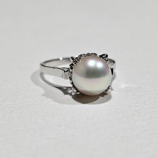 TASAKI - 1566 タサキパールリングK14WGホワイトゴールド12号8.5 TASAKI - 1566 タサキパールリングK14WGホワイトゴールド12号8.5