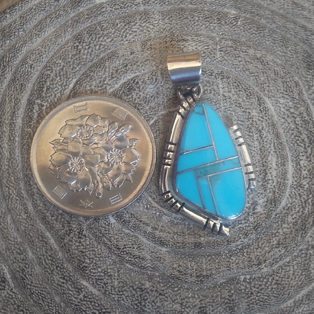 INDIAN JEWELRY - navajo・インレイワーク ターコイズ INDIAN JEWELRY - navajo・インレイワーク ターコイズ