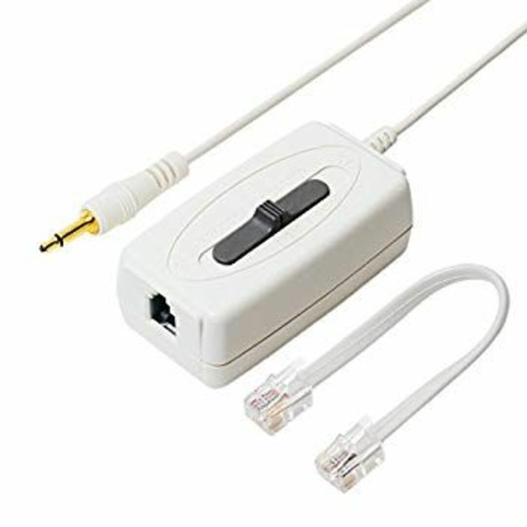 ミヨシ MCO 通話録音アダプター 受話器用 DRA-H44/WH z2zed1b スマホ/家電/カメラの生活家電(その他)の商品写真