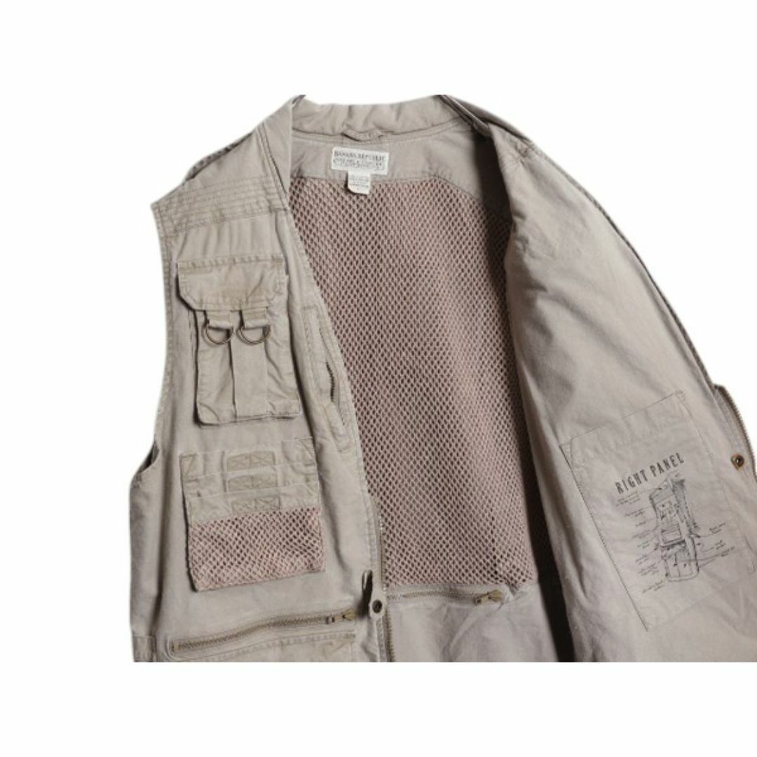 80s バナナリパブリック サファリ ベスト メンズ L 古着 80s バナナリパブリック サファリ ベスト メンズ L 古着