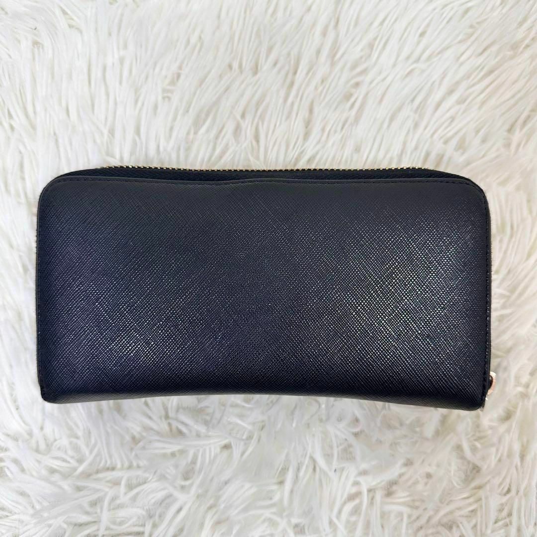 PRADA - 【美品】プラダ 長財布 ラウンドファスナー リボン 金 PRADA - 【美品】プラダ 長財布 ラウンドファスナー リボン 金