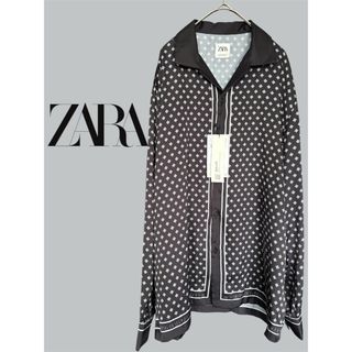 ZARA - 【ザラ】レーヨン フリル ドレス 長袖シャツ パーティー ZARA - 【ザラ】レーヨン フリル ドレス 長袖シャツ パーティー